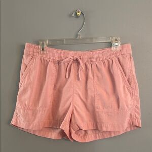 J. Crew Women's S Beachy Pull on Tropez Pink Linen blend Shorts